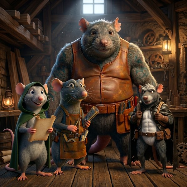 Nibbsley, Grubbs, Murk, and Twitch