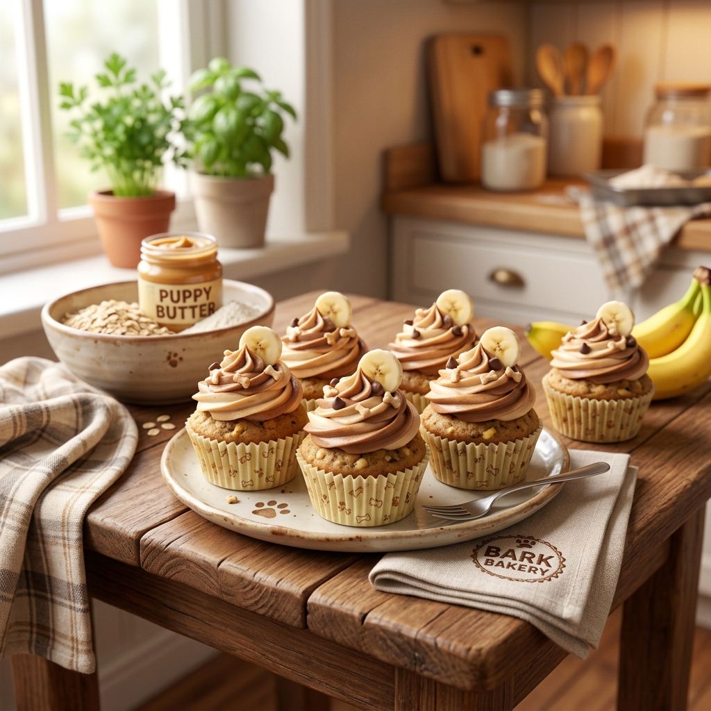 Chef Dudley's Banana & Honey Pupcakes