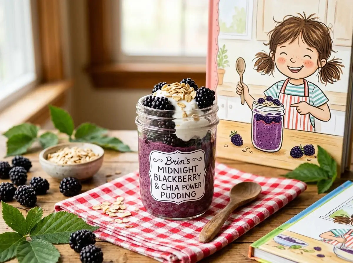 Brin's Midnight Blackberry & Chia Power Pudding