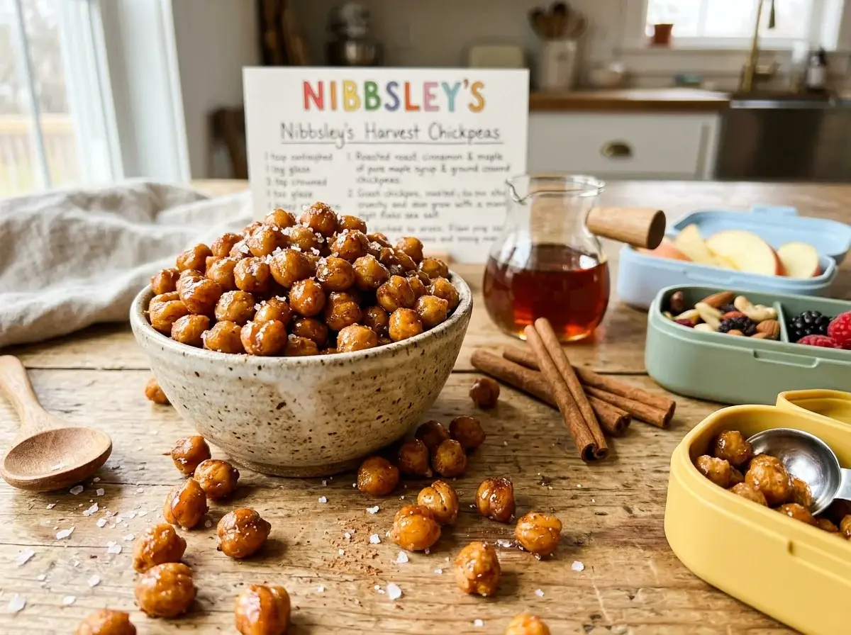 Nibbsley's Harvest Cinnamon & Maple Crunchy Chickpeas